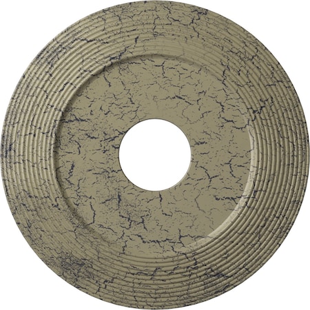 Adonis Ceiling Medallion (Canopies up to 10 1/4"), 16 1/8"OD x 3 5/8"ID x 1"P, Castle Stone Crackle